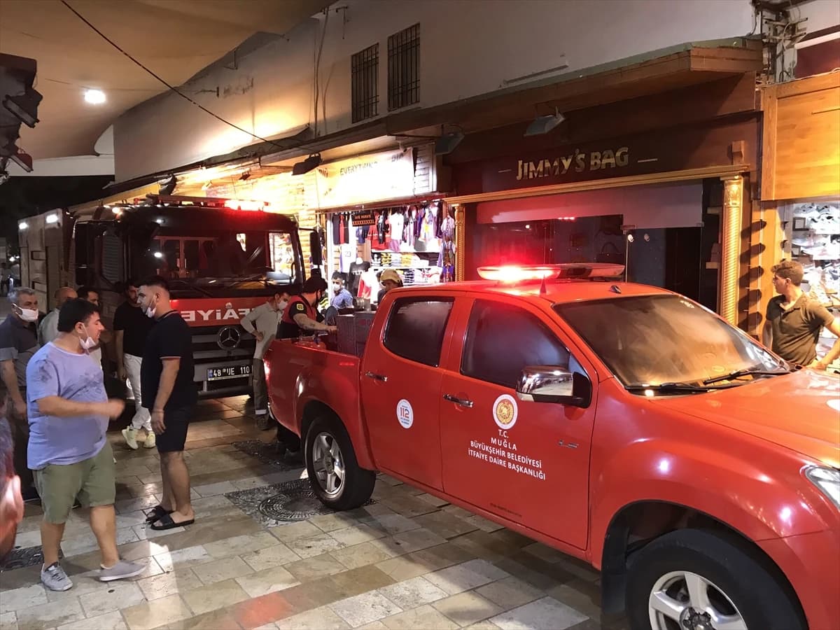 Bodrum’da iş yerinde çıkan yangın söndürüldü