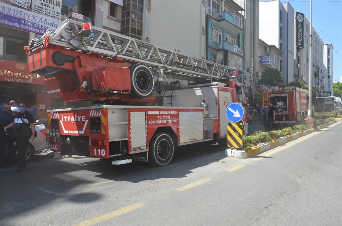 Aydın Manavlar Odası’nda çıkan yangın söndürüldü