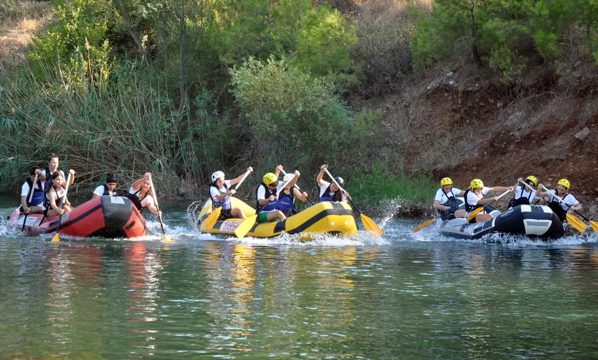 Muğla’da raftingciler 6 ay sonra suya indi