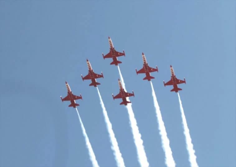 Türk Yıldızları, Afyonkarahisar’da “Büyük Taarruz” için uçtu