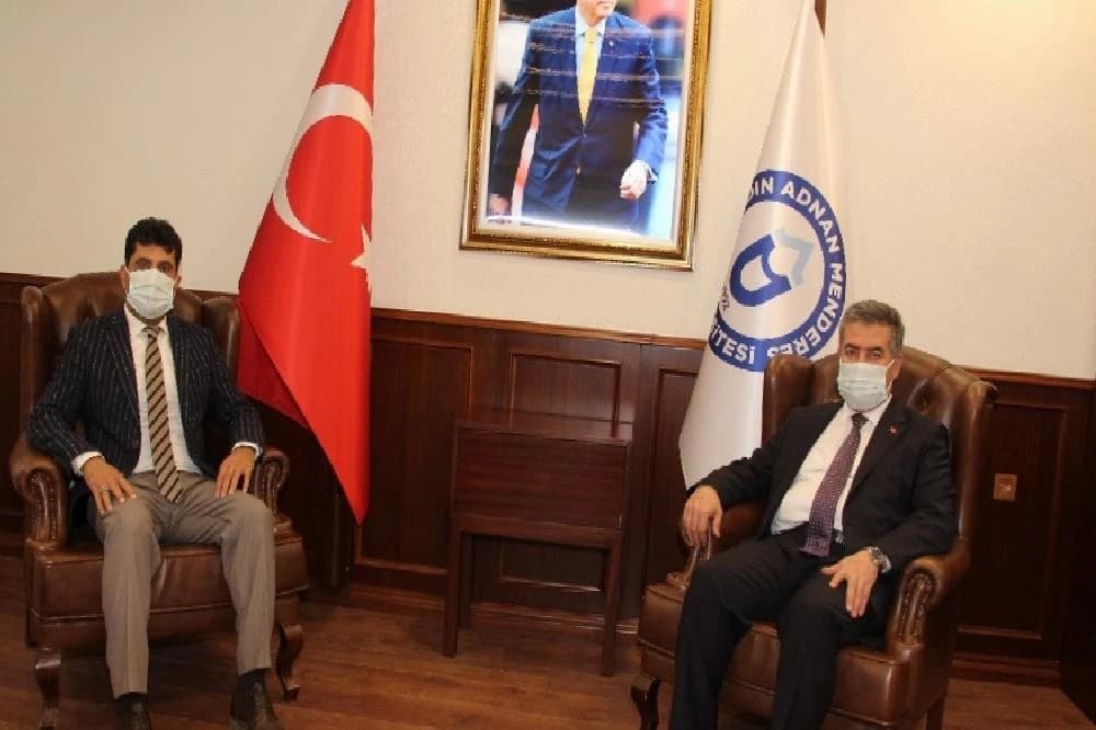 Başkan Erol, ADÜ Rektörü Aldemir ile görüştü