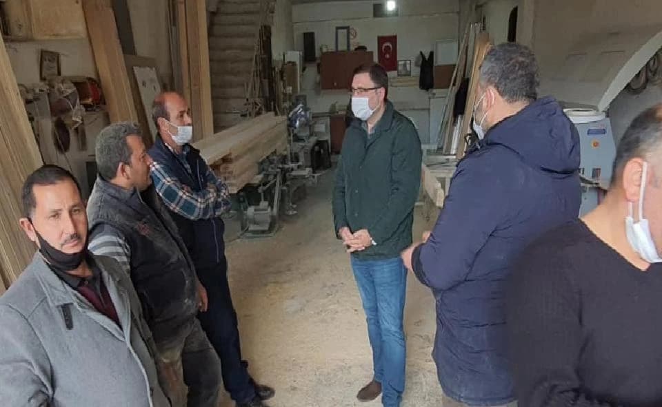MHP ilçe yönetiminden esnafa yılbaşı ziyareti