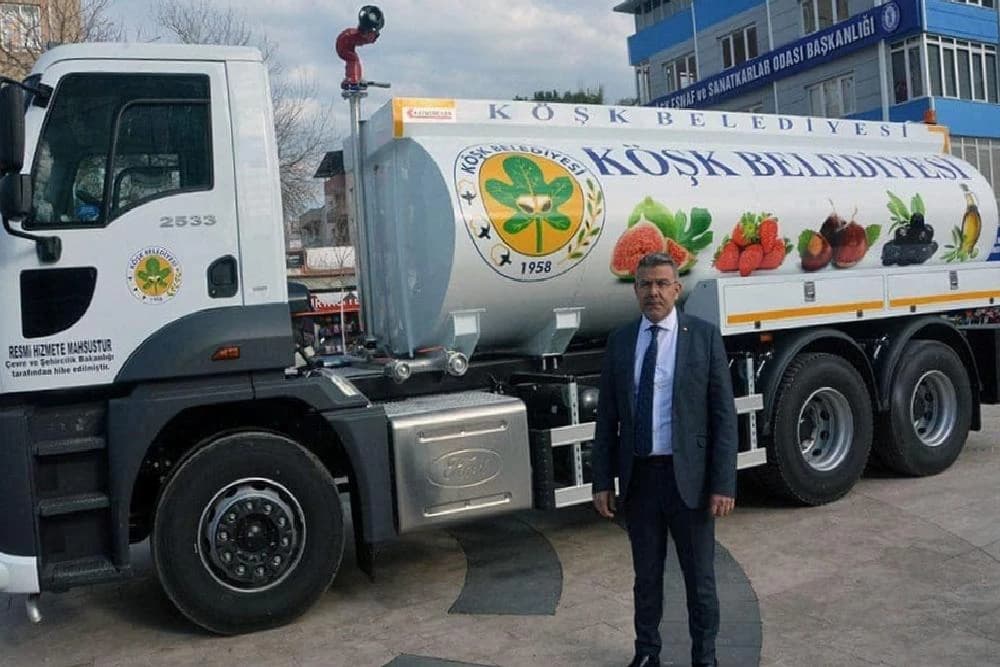 Bakanlık’tan Köşk Belediyesi’ne arazöz hibesi