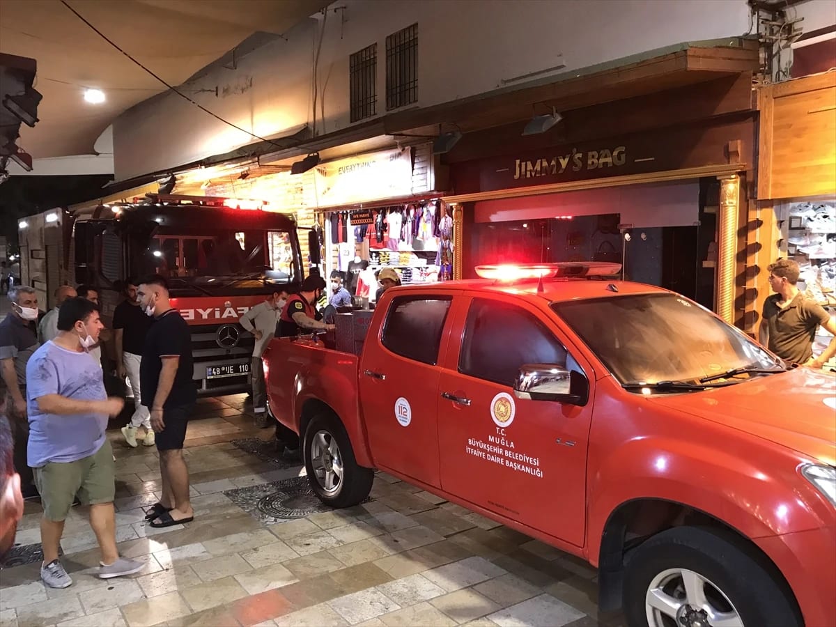 Bodrum’da iş yerinde çıkan yangın söndürüldü