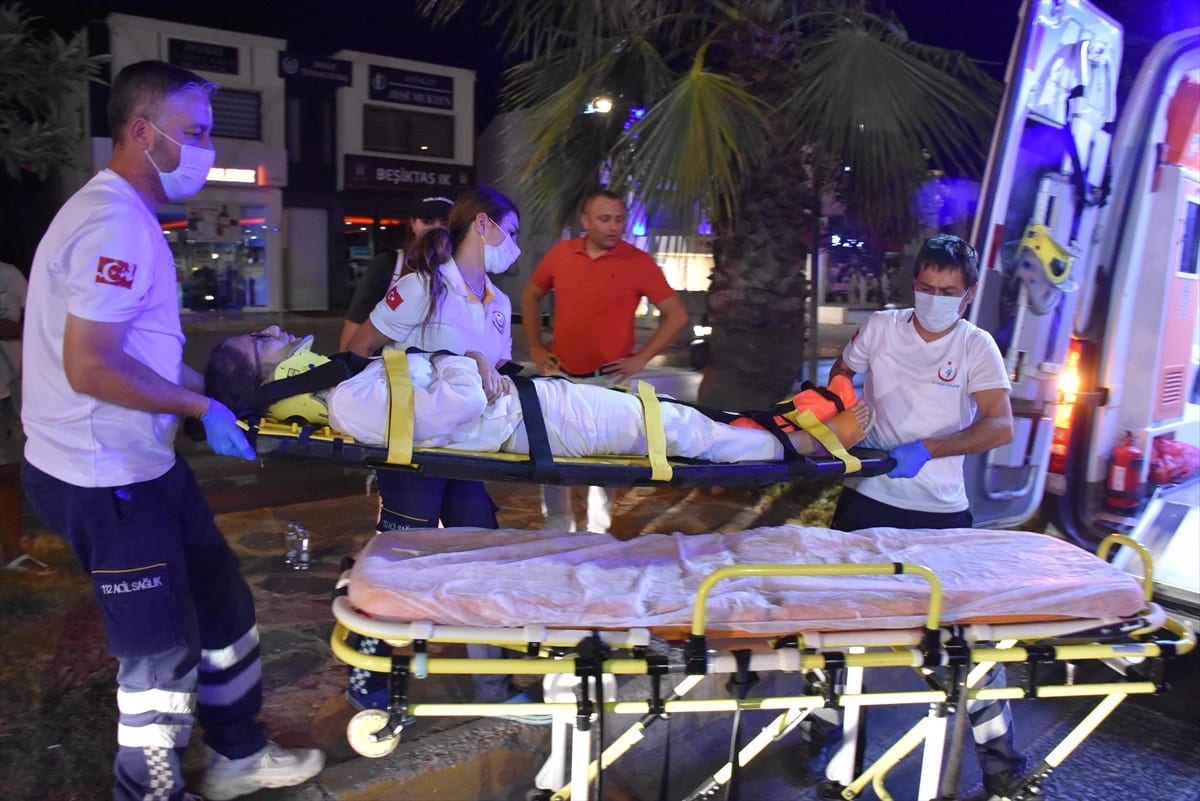 Bodrum’da otomobilin çarptığı Rus turist yaralandı