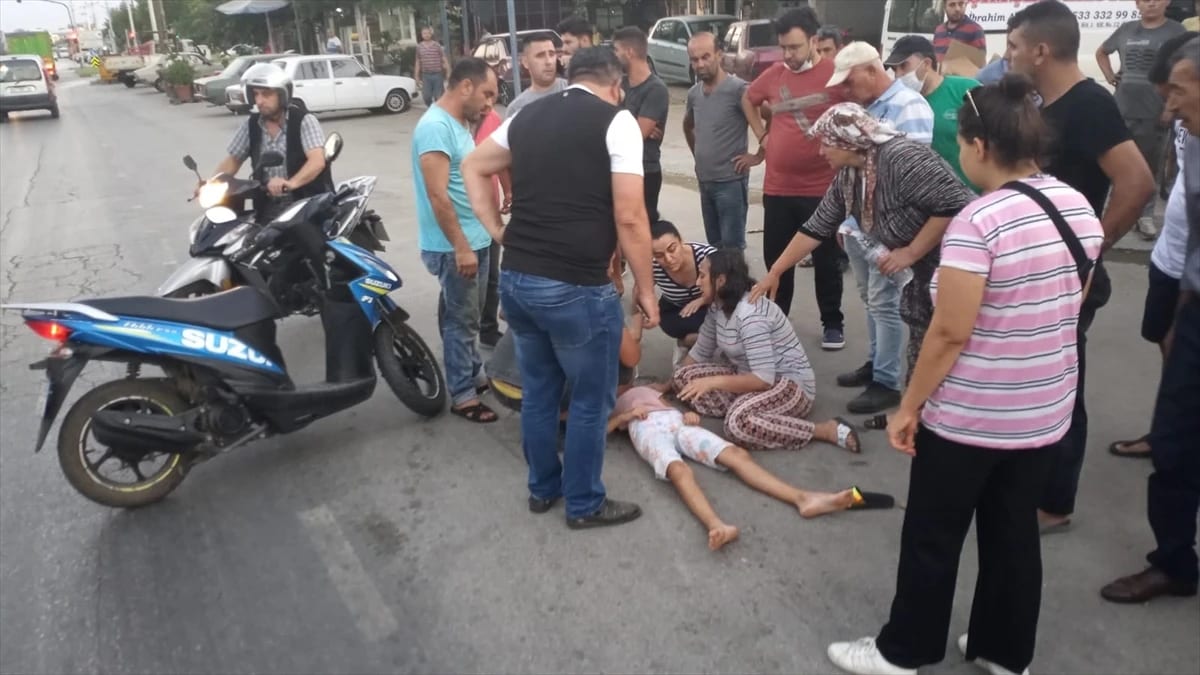 Ödemiş’te motosikletle çarpışan bisikletin sürücüsü çocuk yaralandı