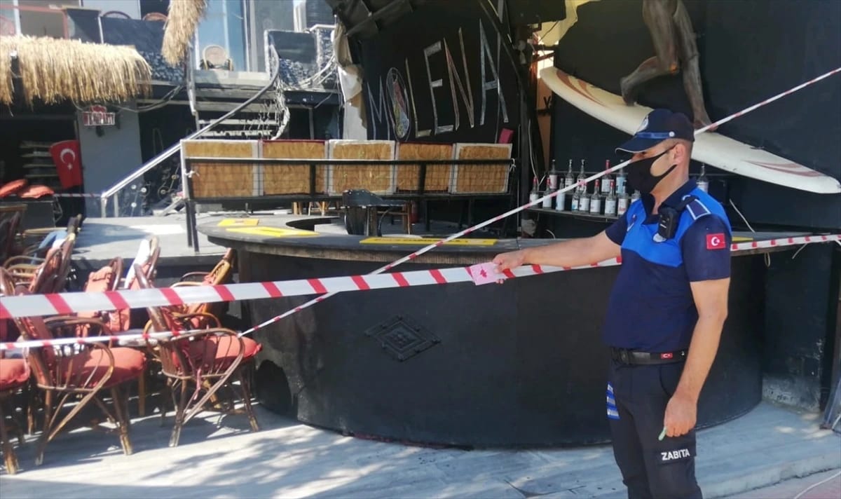 Marmaris’te Kovid-19 tedbirlerine uymayan 8 işletmenin faaliyetleri durduruldu