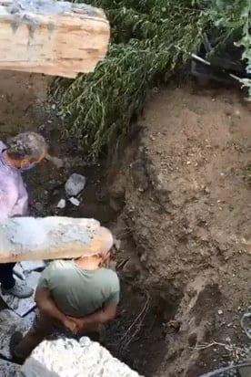 İnşaat alanındaki poşet içinde insan kemikleri bulundu
