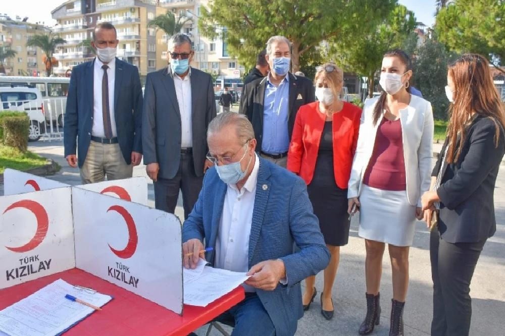 Başkan Atabay’dan kan bağışına büyük destek