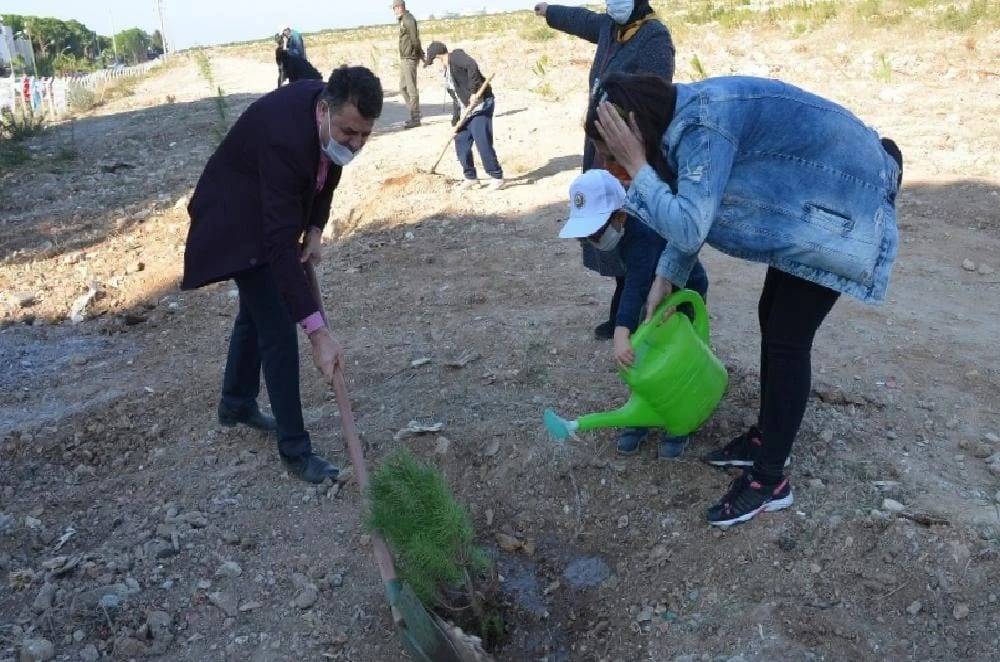 Didim’de ağaçlandırma seferberliğine destek olundu