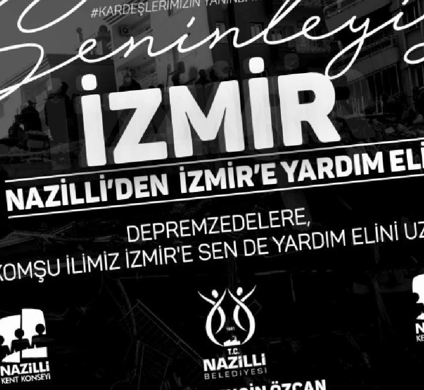 Nazilli’den İzmir’e yardım eli