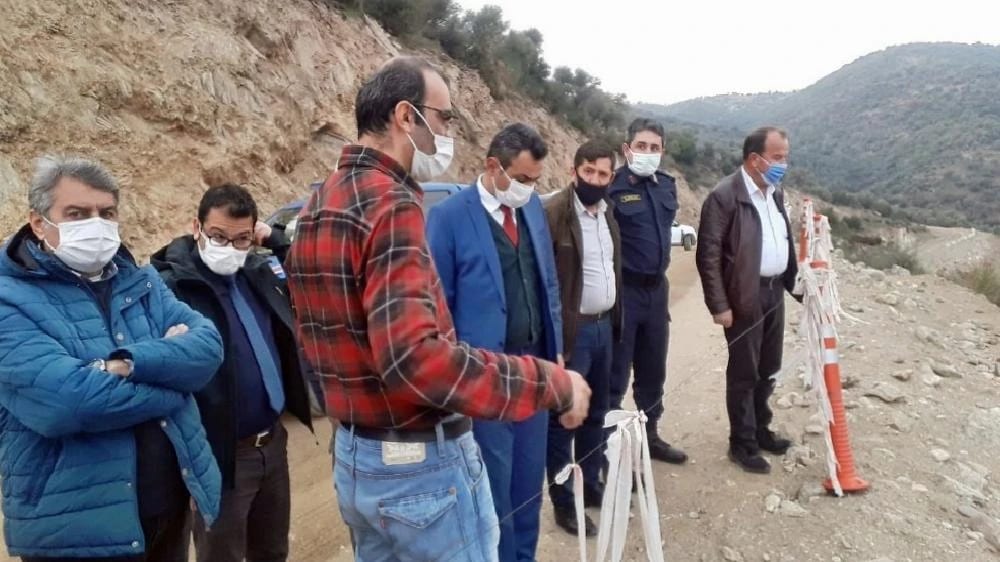 Söke Kaymakamı Soner Zeybek, Sarıçay Barajı İnşaatını gezdi