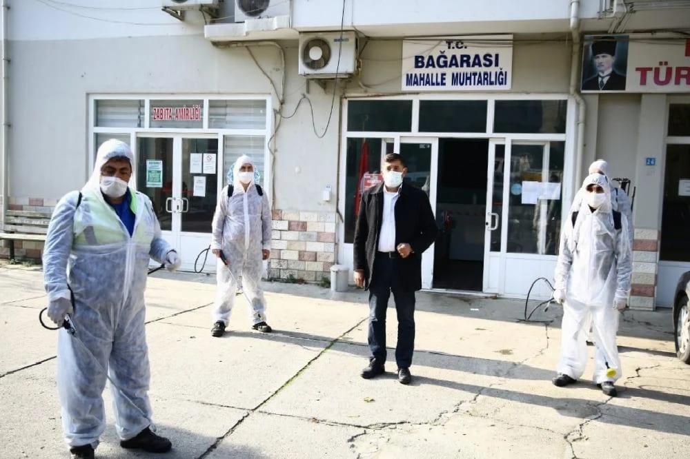 Büyükşehir, Bağarası’nı dezenfekte etti