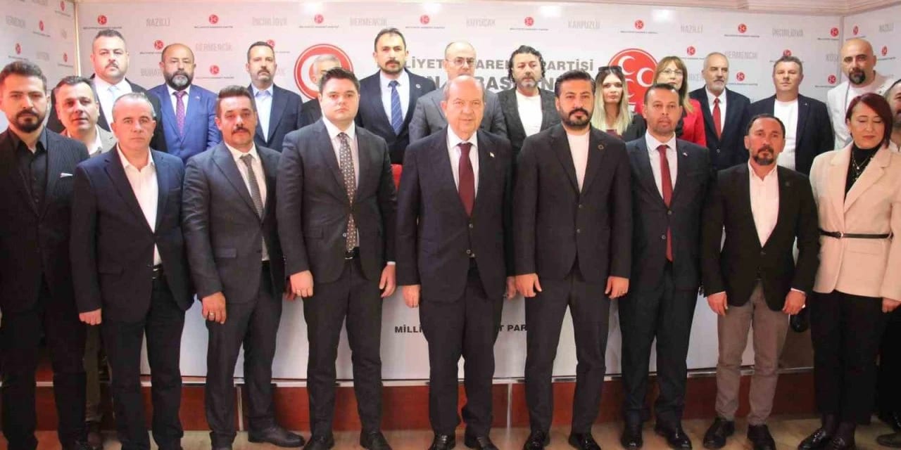 KKTC Cumhurbaşkanı Ersin Tatar, Aydın programı kapsamında MHP Aydın İl Başkanlığı’nı ziyaret etti.