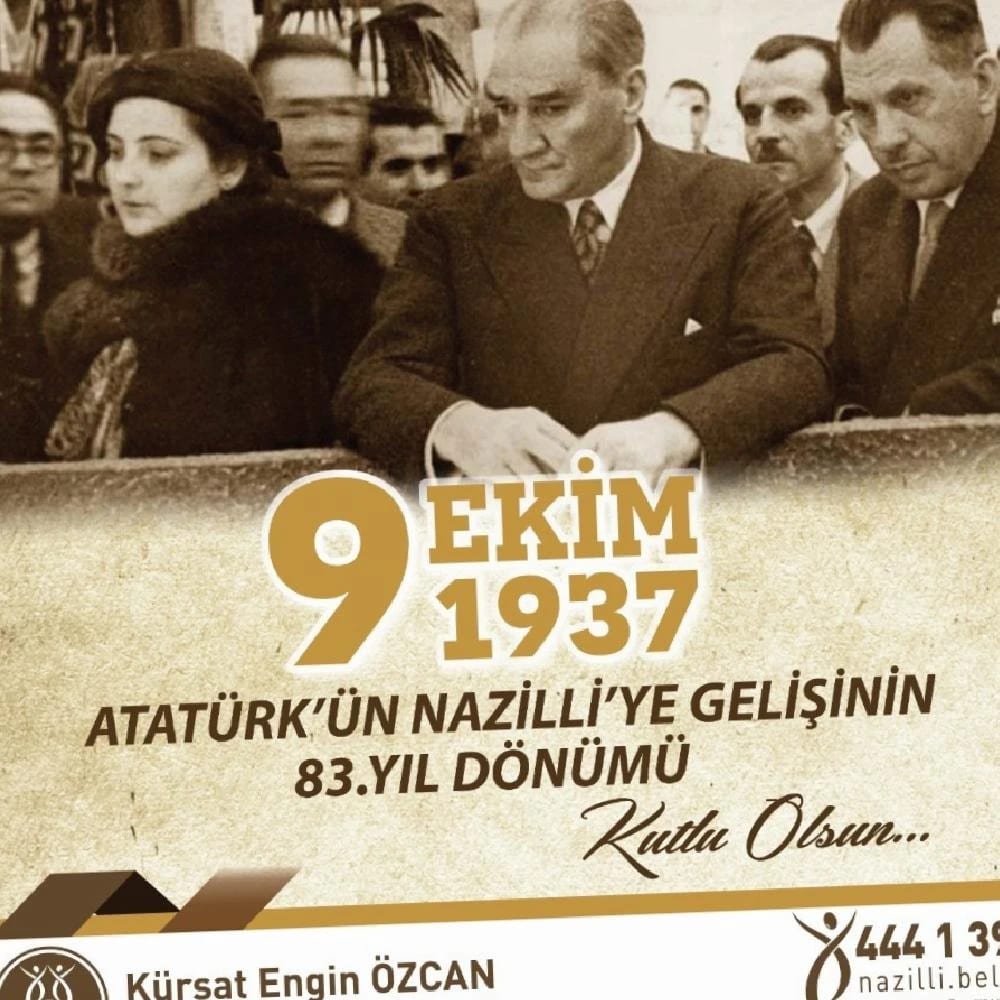 Başkan Özcan, Atatürk’ün Nazilli’ye gelişinin 83 yıldönümünü kutladı