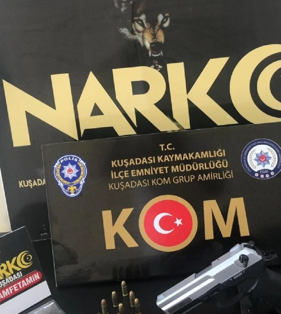 Kuşadası’ndaki uyuşturucu operasyonunda, 1 şüpheli gözaltına alındı