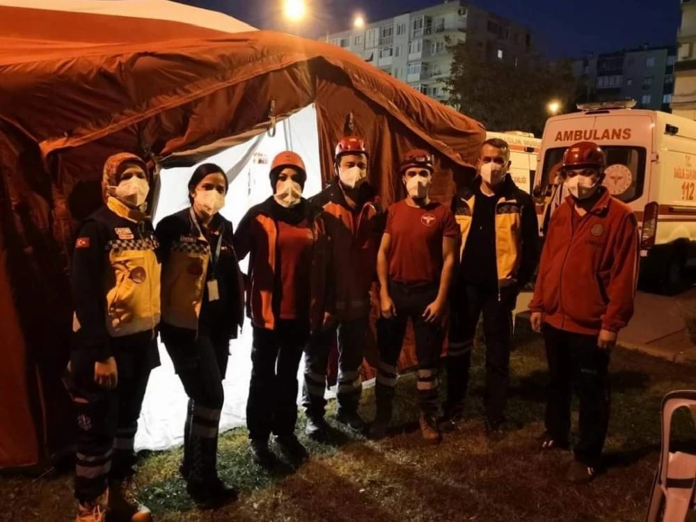 Aydın UMKE ekipleri deprem bölgesindeki çalışmalarına devam ediyor