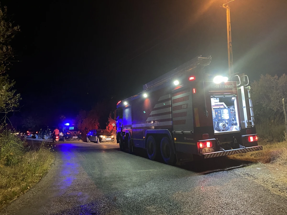 İzmir’de zeytinlikte çıkan yangın kontrol altına alındı