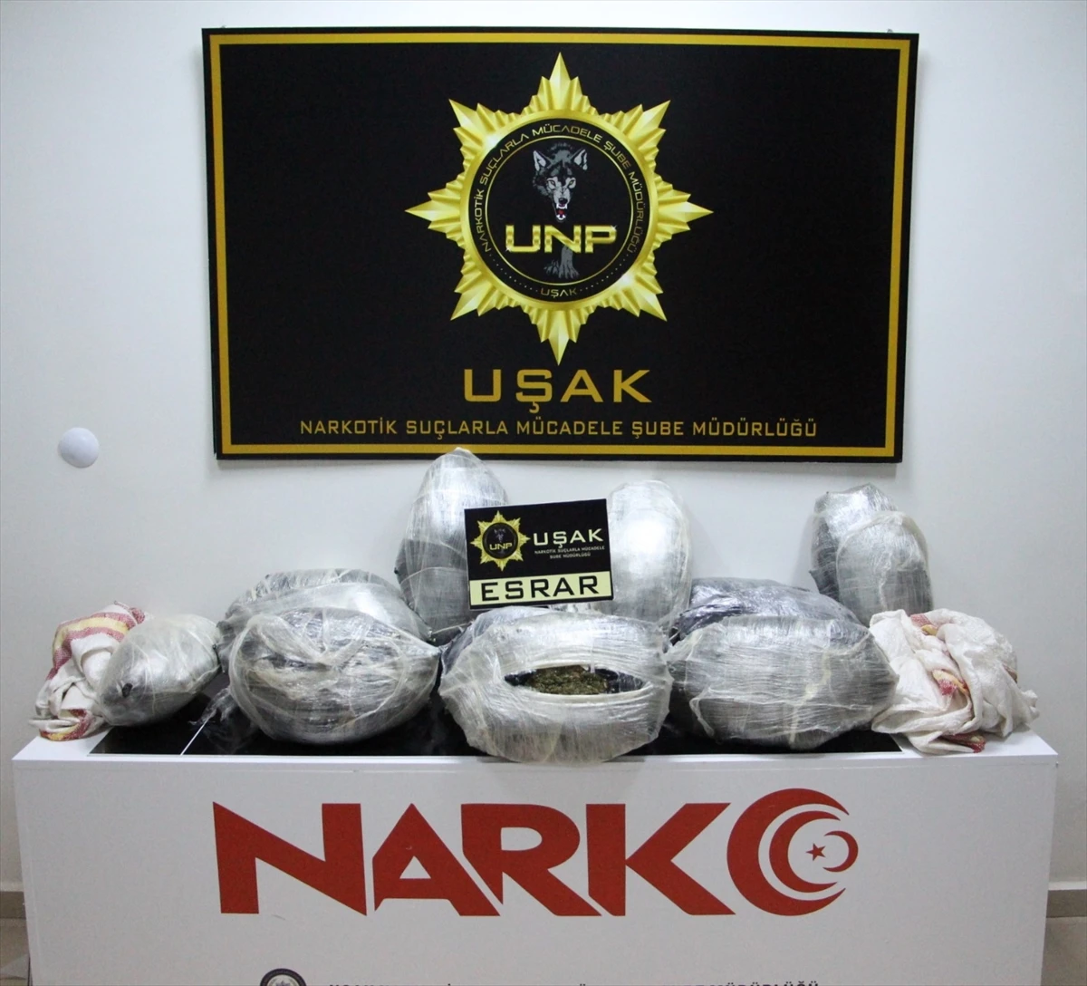 Uşak’ta 40,5 kilogram esrar ele geçirildi