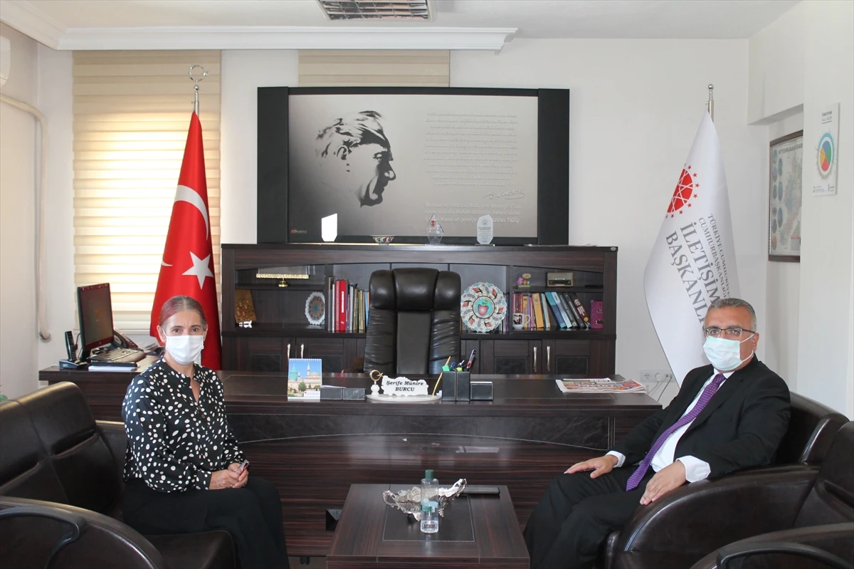 Afyonkarahisar Vali Yardımcısı Boztepe’den, Cumhurbaşkanlığı İletişim Başkanlığı Bölge Müdürü Burcu’yu ziyaret etti