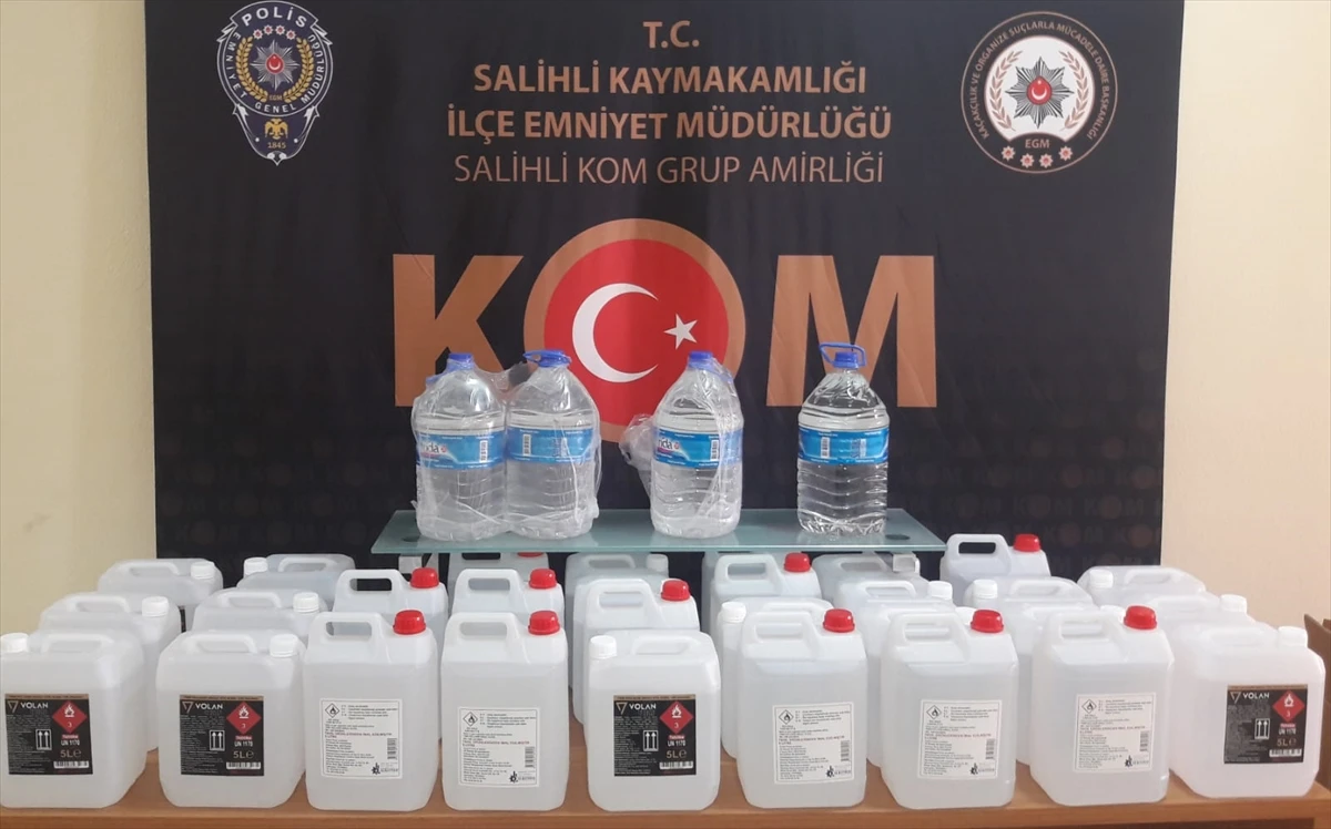 Salihli’de sahte içki ve uyuşturucu operasyonları