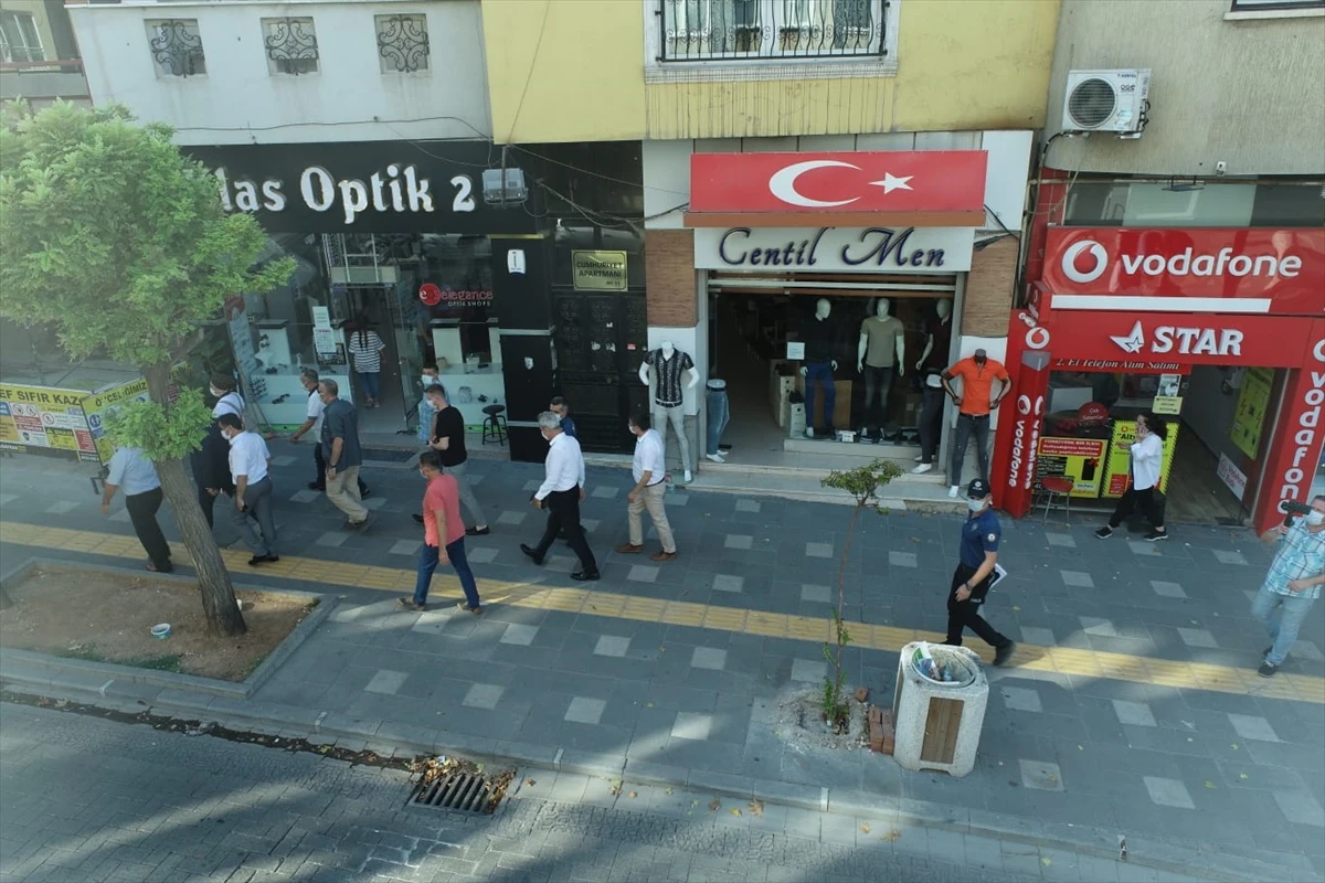 Soma’da drone destekli maske denetimleri başladı