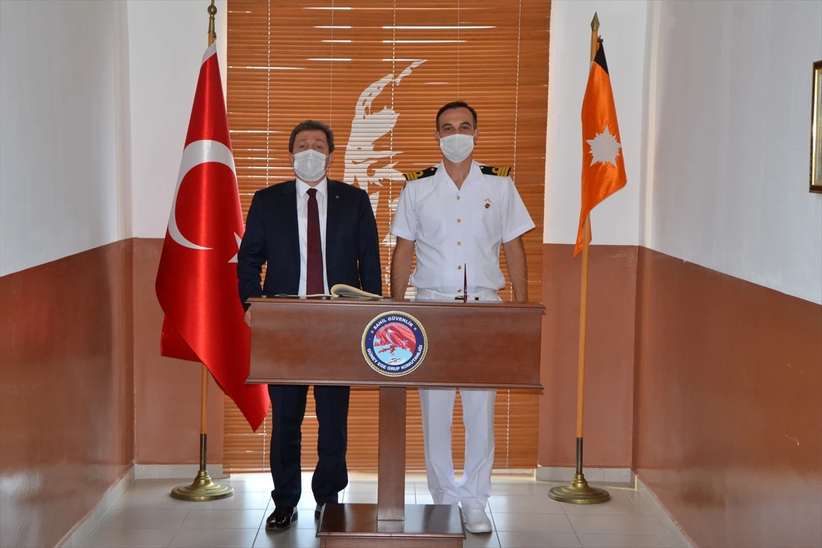 Muğla Valisi Tavlı, Sahil Güvenlik Güney Ege Grup Komutanlığını ziyaret etti