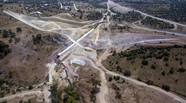 Manisa’daki Sarma Barajı’nın yüzde 65’i tamamlandı