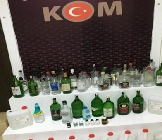 Didim’de sahte içki operasyonu