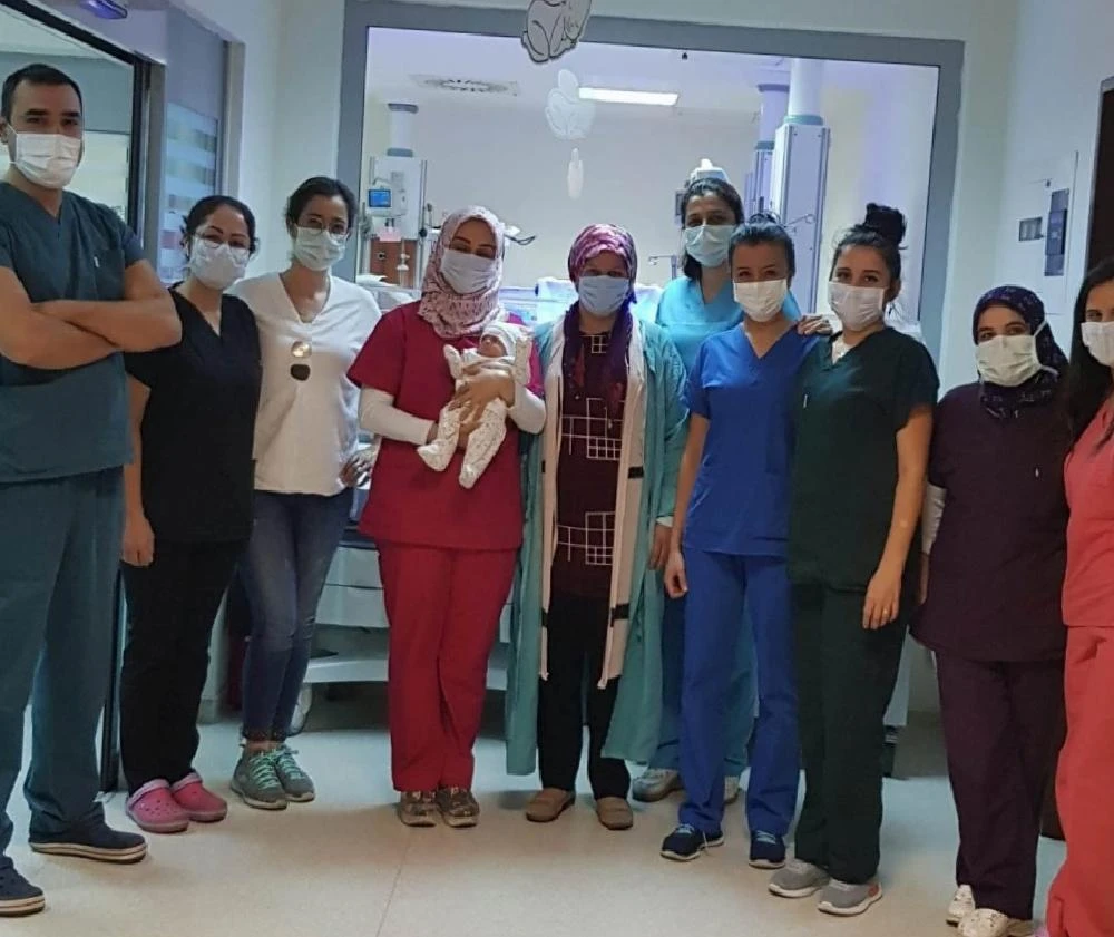 1090 gram olarak doğmuştu, taburcu oldu