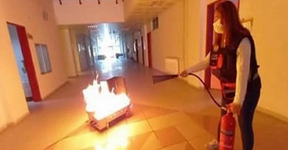 ADÜ’de yangın,  arama-kurtarma ve tahliye tatbikatı düzenlendi