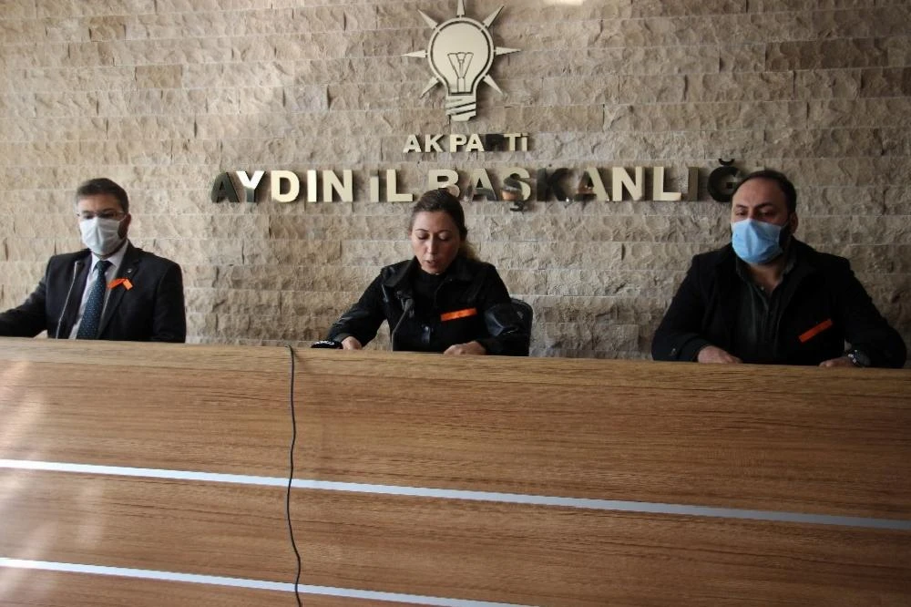 AK Parti Aydın İl Kadın Kolları Başkanı Göğde; “Her türlü şiddete karşı turuncu çizgimizi çekiyoruz”