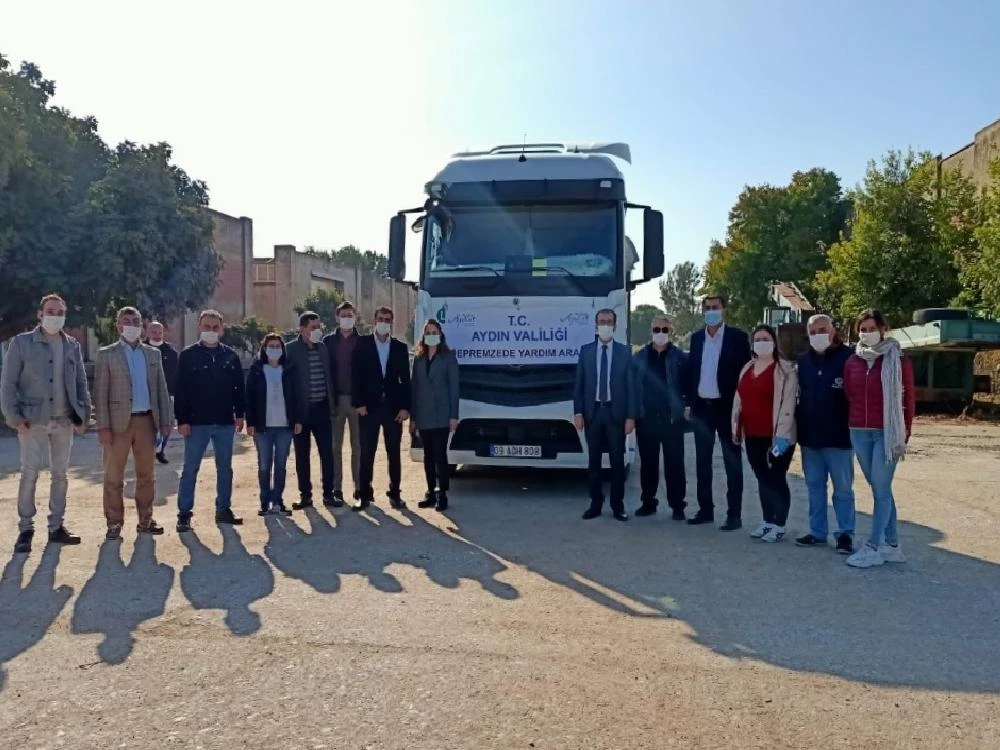 Aydın Valiliği’nden İzmir’deki depremzedelere yardım