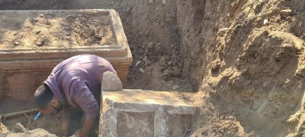 Defineciler bu defa kötü emellerine ulaşamadı, defineciler ortaya çıkardı devlet el koydu