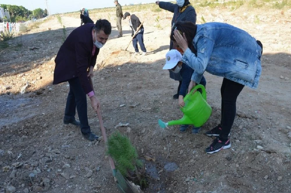 Didim’de ağaçlandırma seferberliğine destek olundu
