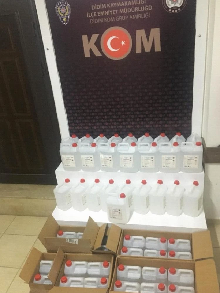 Didim’de sahte içki operasyonu