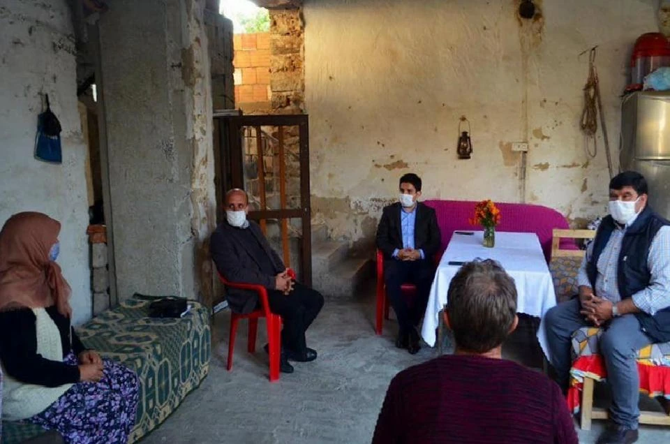 Kaymakam Divli’den, Gülgün teyzeye teşekkür ziyareti