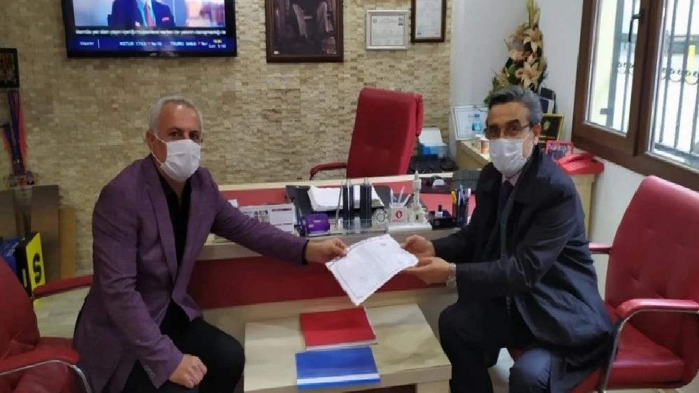 Kaymakam Yücel, Emlak Müşavirleri Derneği’ni ziyaret etti