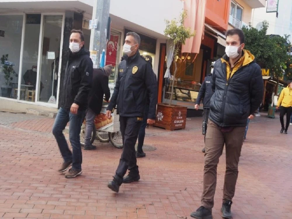 Nazilli polisi korona virüs denetimlerine devam ediyor