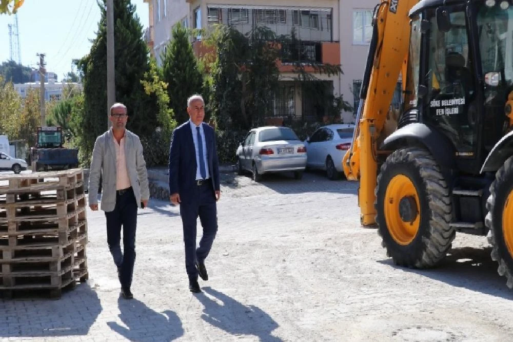 Söke’de ulaşım ağına yeni yollar kazandırılıyor, yol sorunu sona eriyor