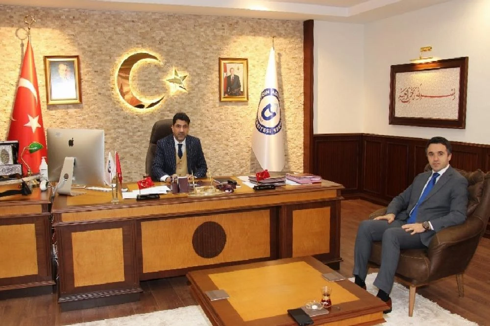 Sosyal Hizmetler İl Müdürü Turan, Rektör Aldemir’i ziyaret etti