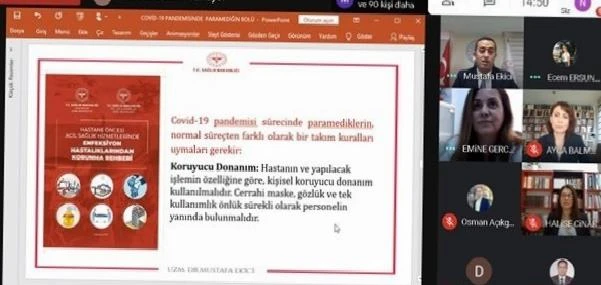 ’Covid-19 Pandemisi’nde Paramediğin Rolü’ konulu panellerin ilk oturumu gerçekleşti