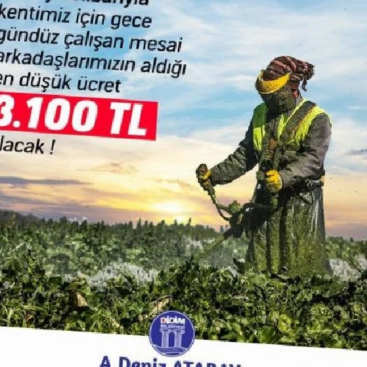 Didim’de asgari ücret 3 bin 100 TL oldu