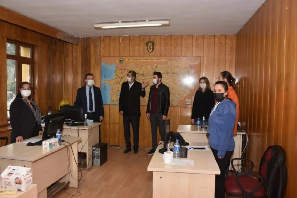 Kaymakam Şahin’nden Vefa Sosyal Destek Grubu’nda incelemelerde bulundu