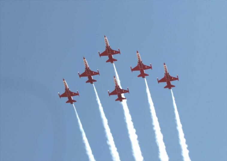 Türk Yıldızları, Afyonkarahisar’da “Büyük Taarruz” için uçtu