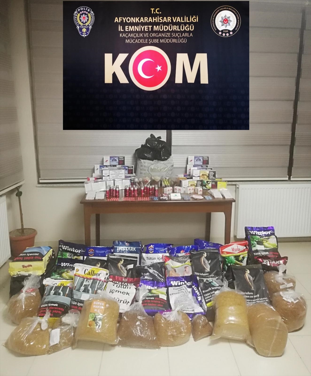 afyonkarahisar-da-kacak-sigara-operasyonu