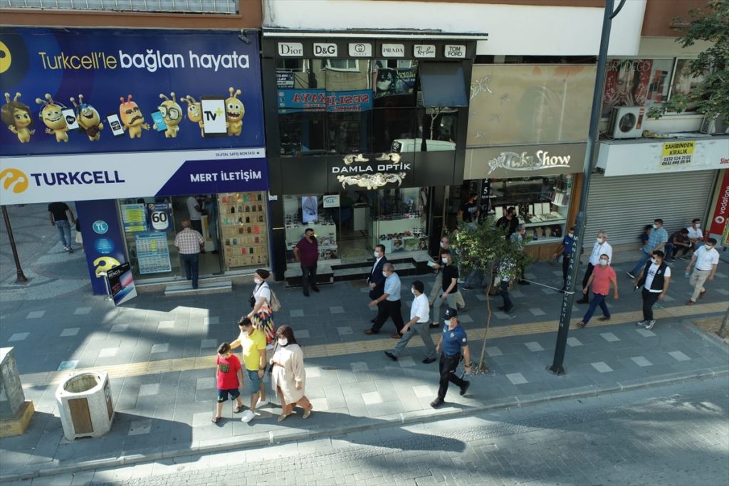 manisa soma da Soma'da drone destekli maske denetimleri başladı