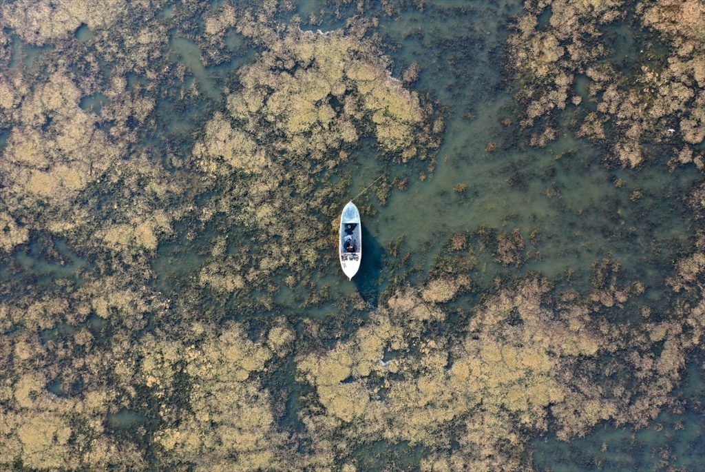 marmara golunde su seviyesinde dusus 9 Marmara Gölü'nde su seviyesi yüzde 1,5'a kadar düştü
