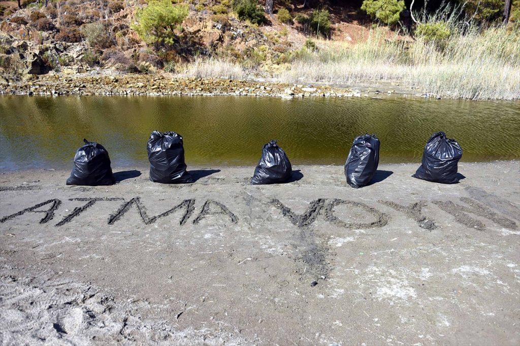 marmaris te 850 kg atik toplandi 4 Fethiye'de çevre temizliğinde 850 kilogram atık toplandı