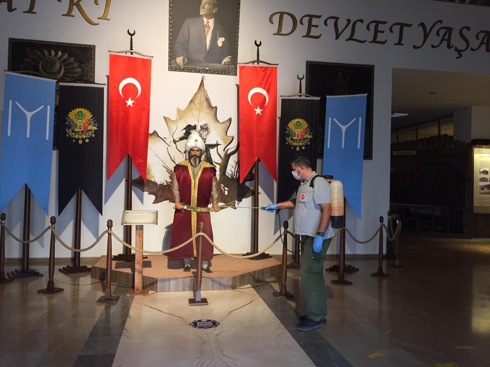 YAŞAYAN ŞEHİR MÜZESİ DEZENFEKTE EDİLDİ